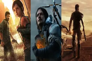 Post-apocalyptic video game characters from The Last of Us, Death Stranding, and Mad Max – immersive narrative-driven action games
